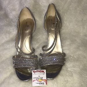 New Gold/Silver Strappy Heels